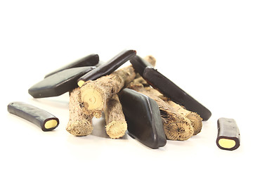 Image showing licorice root with liqorice