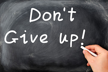 Image showing Don't give up