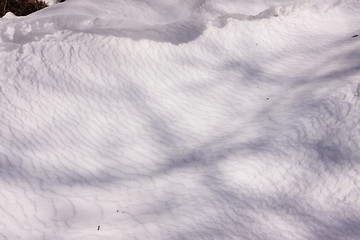 Image showing snowy landscape in the winter sun in France