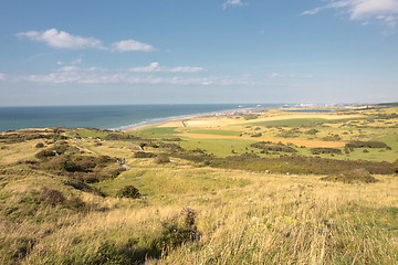 Image showing landscape of the Opal Coast in France