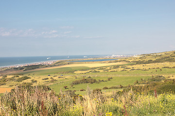 Image showing landscape of the Opal Coast in France