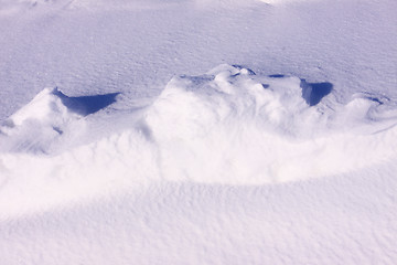 Image showing snowy landscape in the winter sun in France