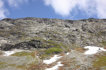 Image showing wild streams and waterfalls of Norway in summer