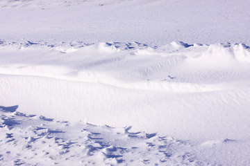 Image showing snowy landscape in the winter sun in France