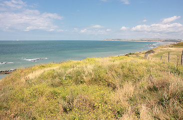 Image showing landscape of the Opal Coast in France