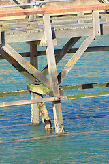 Image showing entrance channel of the Port of Fecamp in Normandy france