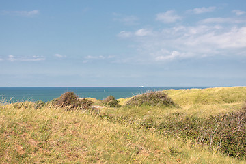 Image showing landscape of the Opal Coast in France