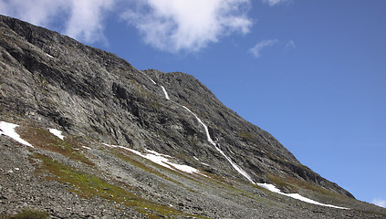 Image showing wild streams and waterfalls of Norway in summer