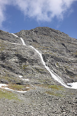 Image showing wild streams and waterfalls of Norway in summer