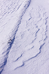 Image showing snowy landscape in the winter sun in France