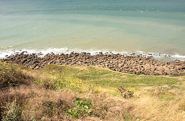 Image showing landscape of the Opal Coast in France