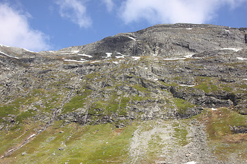 Image showing wild streams and waterfalls of Norway in summer