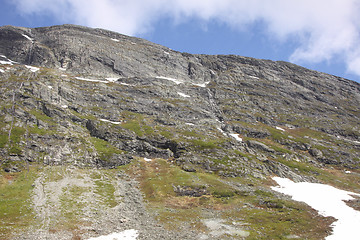 Image showing wild streams and waterfalls of Norway in summer