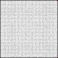 Image showing Vector illustration of perfect maze. EPS 8