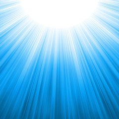 Image showing Sunburst rays of sunlight tenplate. EPS 8