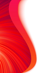 Image showing Purple red and white abstract wave burst. EPS 8