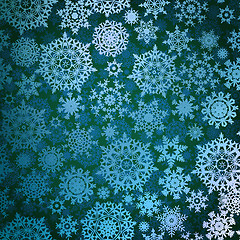 Image showing Christmas pattern snowflake background. EPS 8