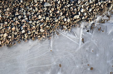 Image showing Ice with gravel