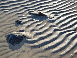 Image showing Waves of sand