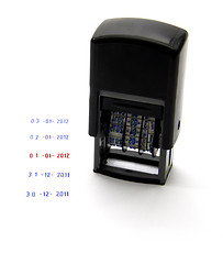 Image showing Days of the date stamp with the implementation of year-end and new year