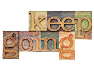 Image showing keep going - motivation  concept