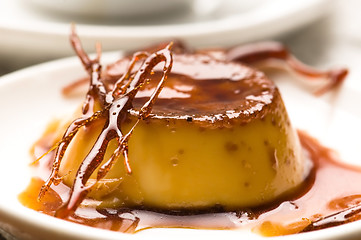 Image showing Delicious creme caramel dessert 