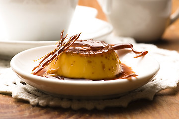 Image showing Delicious creme caramel dessert 