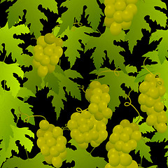 Image showing Grape seamless pattern