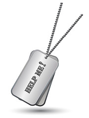 Image showing Personalized army tags