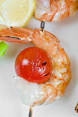 Image showing grilled shrimps