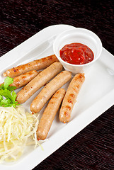 Image showing Grilled sausages