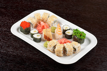 Image showing sushi set