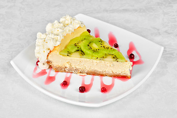 Image showing kiwi cake