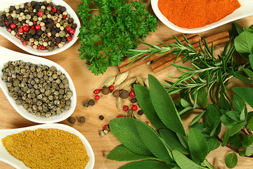 Image showing Herbs and spices