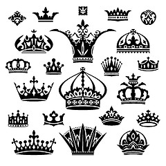 Image showing set of different crowns