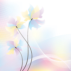 Image showing vector wave background