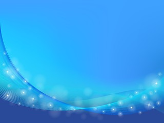 Image showing blue abstract backgrounds wave star