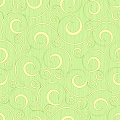 Image showing abstract light green floral seamless background