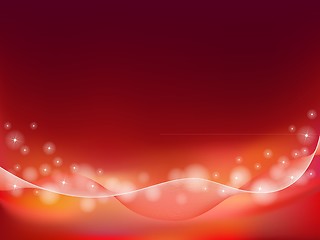 Image showing red orange abstract background with wave