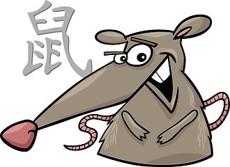 Image showing Rat Chinese horoscope sign