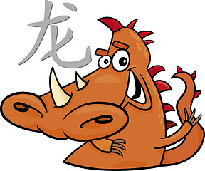 Image showing Dragon Chinese horoscope sign