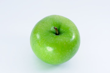 Image showing Green apple on white