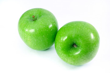 Image showing Apples on white