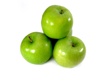 Image showing Apples on white