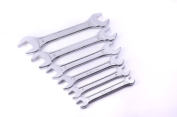 Image showing Set of mechanical metal keys