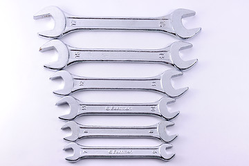 Image showing Set of mechanical metal keys