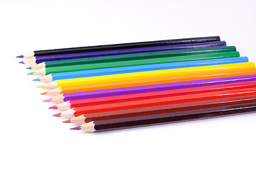 Image showing Colourful pencils