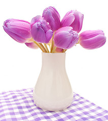 Image showing Violet Tulips