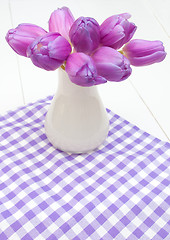 Image showing Violet Tulips