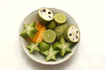 Image showing exotic fruits bowel